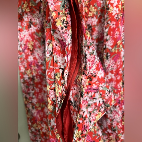 Anthropologie Ali & Jay Troubadour Red Floral Jumpsuit | Size Medium - Picture 10 of 12